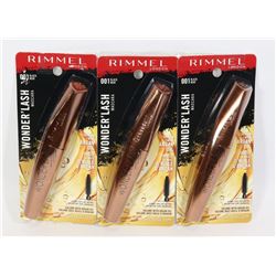 BUNDLE OF THREE REMMEL WONDER' LASH MASCARA