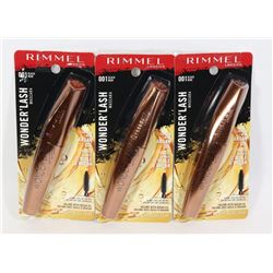BUNDLE OF THREE REMMEL WONDER' LASH MASCARA