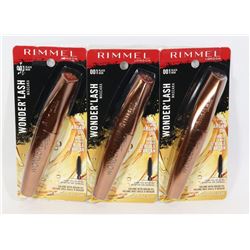 BUNDLE OF THREE REMMEL WONDER' LASH MASCARA
