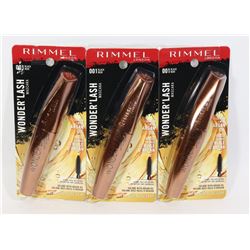 BUNDLE OF THREE REMMEL WONDER' LASH MASCARA