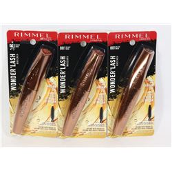 BUNDLE OF THREE REMMEL WONDER' LASH MASCARA