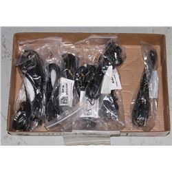 6 FOOT POWER CABLES LOT OF 8
