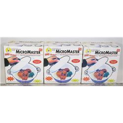 LOT OF 3 NEW MICRO MASTER NEW MICROWAVE PRESSURE
