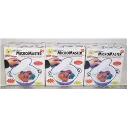 LOT OF 3 NEW MICRO MASTER NEW MICROWAVE PRESSURE