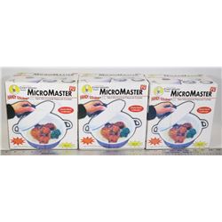 LOT OF 3 NEW MICRO MASTER NEW MICROWAVE PRESSURE