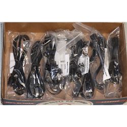 6 FOOT POWER CABLES LOT OF 8