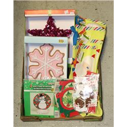 LARGE FLAT OF ASSORTED CHRISTMAS