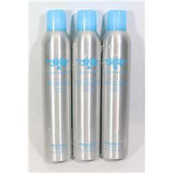 THREE CANS OF CRACK HAIR FIX FIRM HOLD FINISHING