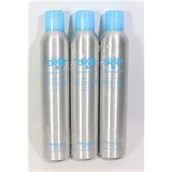 THREE CANS OF CRACK HAIR FIX FIRM HOLD FINISHING