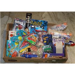 LARGE FLAT OF ASSORTED KIDS TOYS