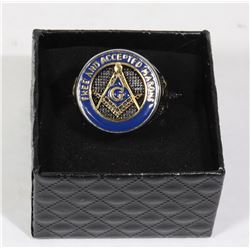 MENS MASONIC RING SIZE 10
