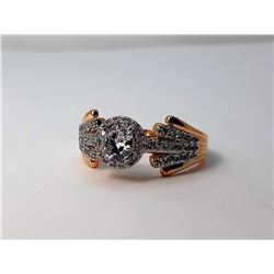 8)  YELLOW GOLD PLATED OVER 925 STAMPED