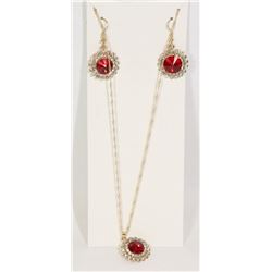NEW EARRING AND NECKLACE SET
