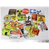 Image 1 : BAG OF ASSORTED FUNNY WARING SIGN STICKERS
