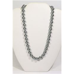 #12- GREY SEA SHELL PEARL NECKLACE 10mm/15"
