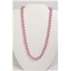 Image 1 : #10-DARK PINK SEA SHELL PEARL NECKLACE 8mm/15"