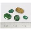Image 1 : #85-YELLOW SAPPHIRE & EMERALD GEMSTONE 100.35ct