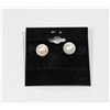 Image 1 : #92-FRESH WATER PEARL EARRINGS (9-10mm)
