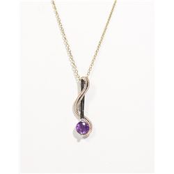 #141-AMETHYST NECKLACE/PENDANT