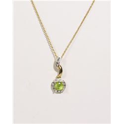 #102-PERIDOT NECKLACE & PENDANT