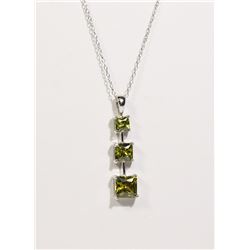 #126-CUBIC ZIRCONIA NECKLACE/PENDANT