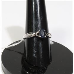 #122-BLUE SAPPHIRE RING SIZE 6.75