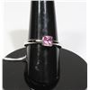 Image 1 : #112-PINK SAPPHIRE RING SIZE 6.5