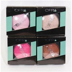 FOUR OFRA EYE SHADOW (COLOURS IN PICTURE)