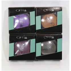 FOUR OFRA EYE SHADOW (COLOURS IN PICTURE)