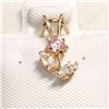 Image 1 : 10K YELLOW GOLD CUBIC ZIRCONIA PENDANT