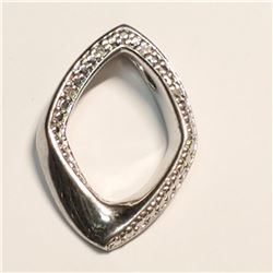 SILVER SMALL DIAMOND  PENDANT