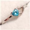Image 2 : SILVER BLUE CZ  RING (~SIZE 7)