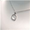 Image 2 : SILVER CUBIC ZIRCONIA  NECKLACE (~LENGTH 18CM)