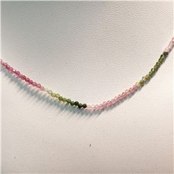 SILVER RUBY, YELLOW CZ HEART SHAPED  NECKLACE