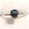 Image 1 : 10K WHITE GOLD BLACK DIAMOND(0.7CT)  RING
