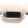 Image 1 : SILVER ONYX  RING (~SIZE 8)