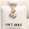 Image 1 : 10K YELLOW GOLD CUBIC ZIRCONIA  PENDANT