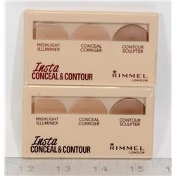 TWO RIMMEL LONDON INSTA CONCEAL & CONTOUR PALLETS