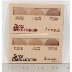 TWO RIMMEL LONDON INSTA CONCEAL & CONTOUR PALLETS