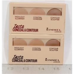 TWO RIMMEL LONDON INSTA CONCEAL & CONTOUR PALLETS