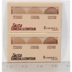 TWO RIMMEL LONDON INSTA CONCEAL & CONTOUR PALLETS