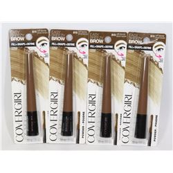 FOUR COVERGIRL EASY BREEZY BROW, FILL, SHAPE,