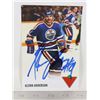 Image 1 : AUTOGRAPHED OILERS GLENN ANDERSON PHOTO