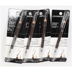 FOUR COVERGIRL PERFECT BLEND EYE PENCILS