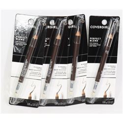 FOUR COVERGIRL PERFECT BLEND EYE PENCILS
