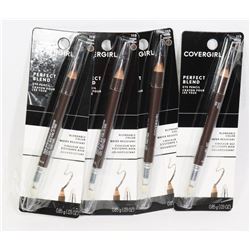 FOUR COVERGIRL PERFECT BLEND EYE PENCILS