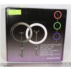 NEW LED SELFIE LIGHT WITH DESK STAND RAINBOW COLOR