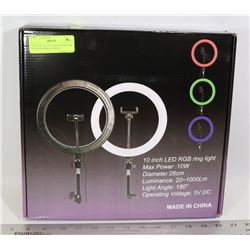 NEW LED SELFIE LIGHT WITH DESK STAND RAINBOW COLOR