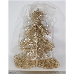 GOLD WIRE XMAS TREES