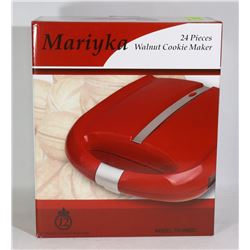 NEW WALNUT COOKIE MAKER - RED.